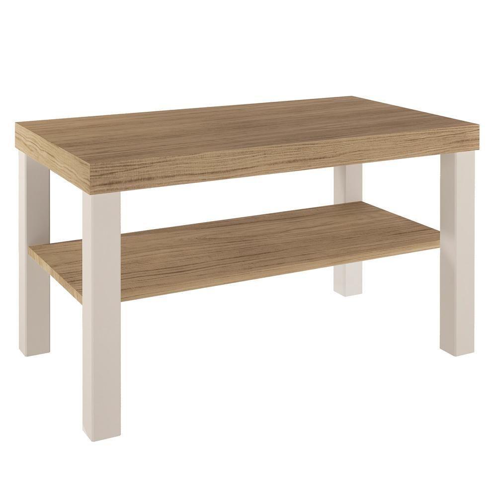 Mesa De Centro Para Sala 80 Cm 4565 Carvalho Off White Arly Carvalho Off White - 1