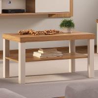Mesa De Centro Para Sala 80 Cm 4565 Carvalho Off White Arly Carvalho Off White - 2