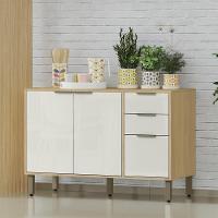 Balcao Pia Sem Tampo 120 Cm Glor Bgl02 Castanho Off White Mxm - 7