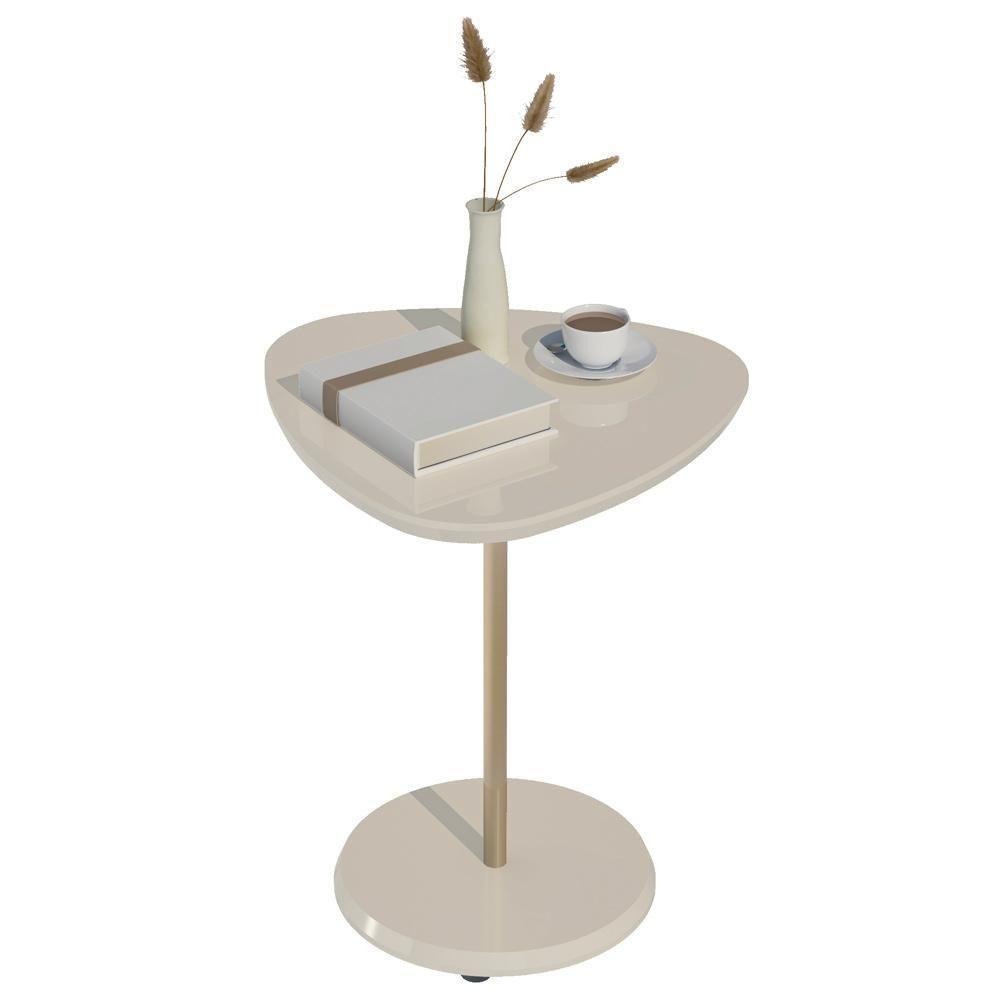 Mesa Apoio Alta Mdf Para Sala De Estar 51 Cm 4695 Off White Arly - 6