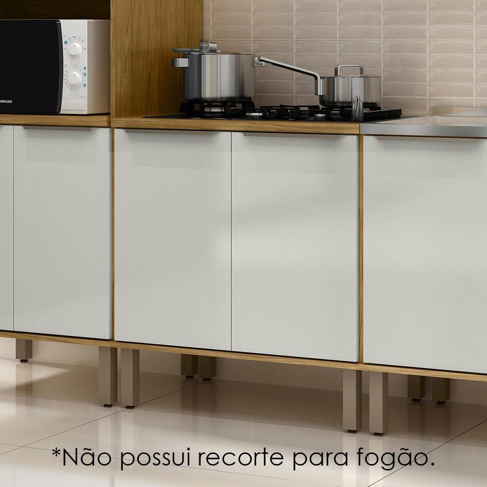 Balcao Com Tampo 80 Cm Mdp 2 Pt Vera Bve03 Marrocos Off White Mxm - 4