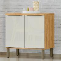 Balcao Com Tampo 80 Cm Mdp 2 Pt Vera Bve03 Marrocos Off White Mxm - 2