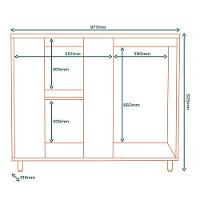 Balcao Canto Reto 98 Cm Mdp Glor Bgl03 Branco Neve Mxm - 3