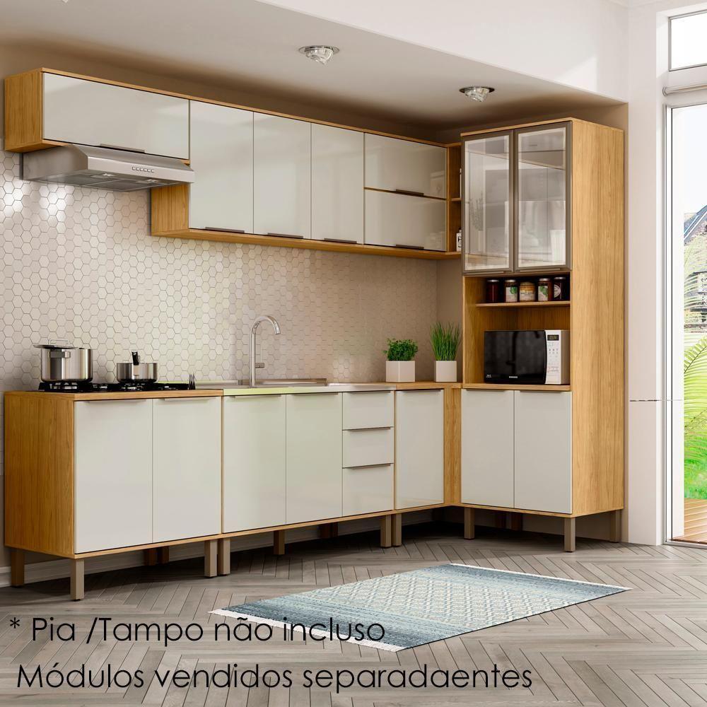 Balcao Pia Sem Tampo 120 Cm Vera Bve04 Marrocos Off White Mxm - 8