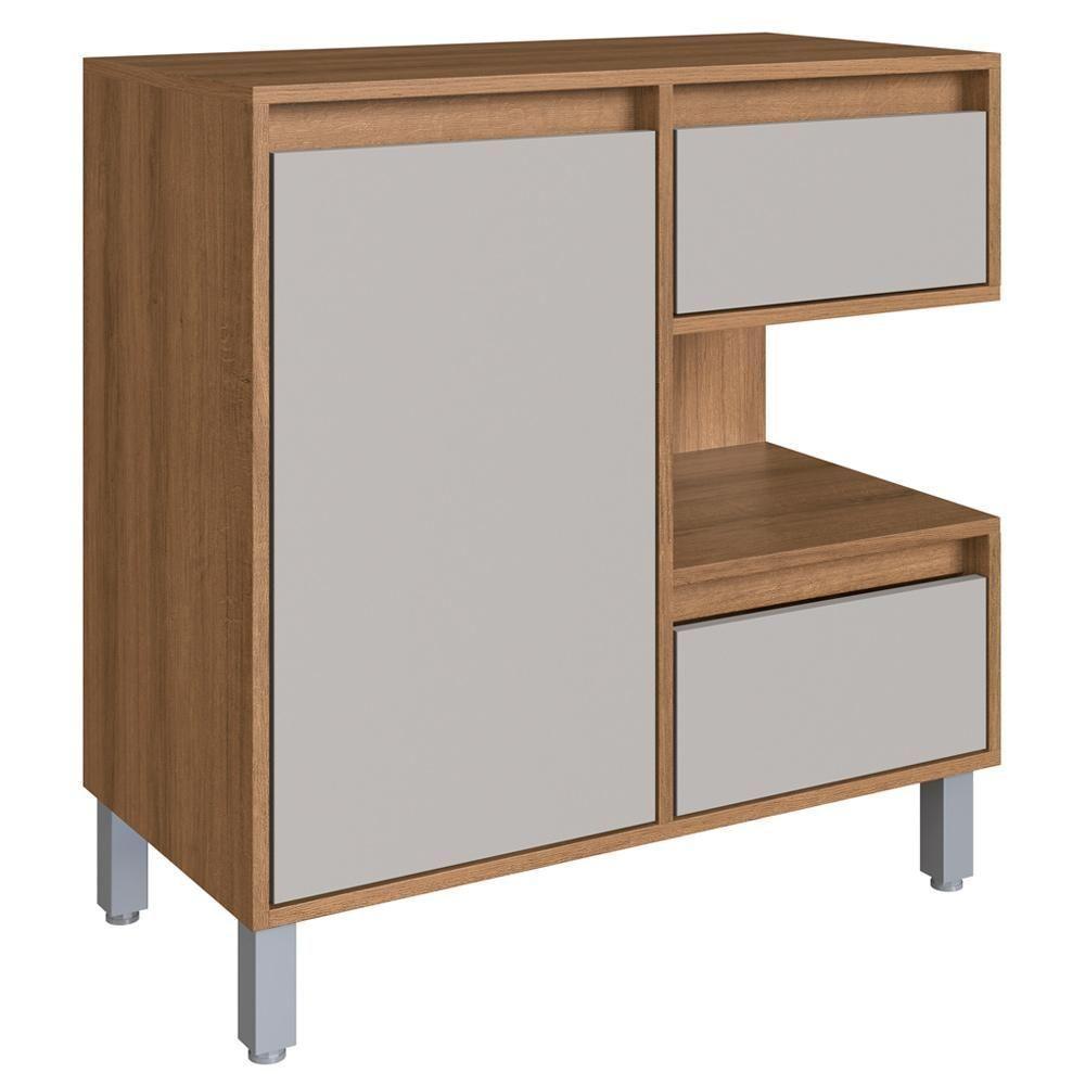 Gabinete Suspenso 1 Porta E 2 Gavetas 80 Cm Bl2001 Mell Arenas Faem Mell Arenas - 1