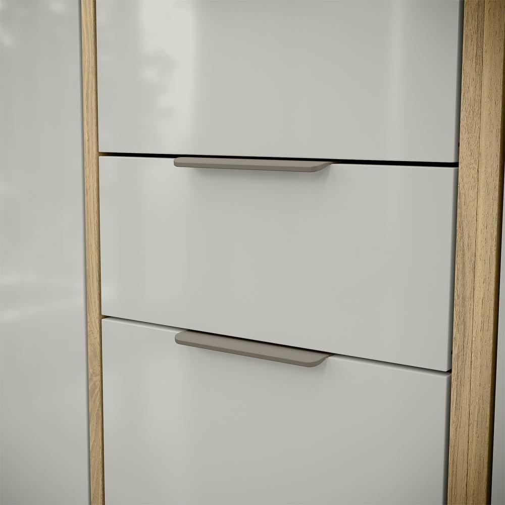 Balcao Pia Com Tampo 120 Cm Glor Bgtg12 Castanho Off White Mxm - 6