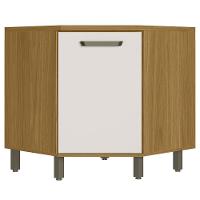 Balcao Canto Obliquo Tampo 80 Cm Cria J00159 Freijo Off White Pln Freijo Off White - 1