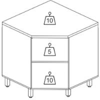 Balcao Canto Obliquo Tampo 80 Cm Cria J00159 Freijo Off White Pln Freijo Off White - 3