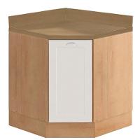 Balcao Obliquo Com Tampo 1 Porta 75 Cm Cd1015406 Branco Dtall - 1