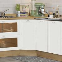 Balcao Obliquo Com Tampo 1 Porta 75 Cm Cd1015406 Branco Dtall - 5