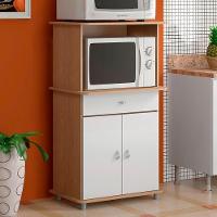 Balcao Multiuso 2 Fornos 2 Pt 1 Gv 68 Cm Ba30 Carvalho Branco Dtall Carvalho Branco - 3