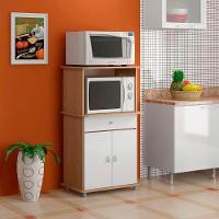 Balcao Multiuso 2 Fornos 2 Pt 1 Gv 68 Cm Ba30 Carvalho Branco Dtall Carvalho Branco - 7