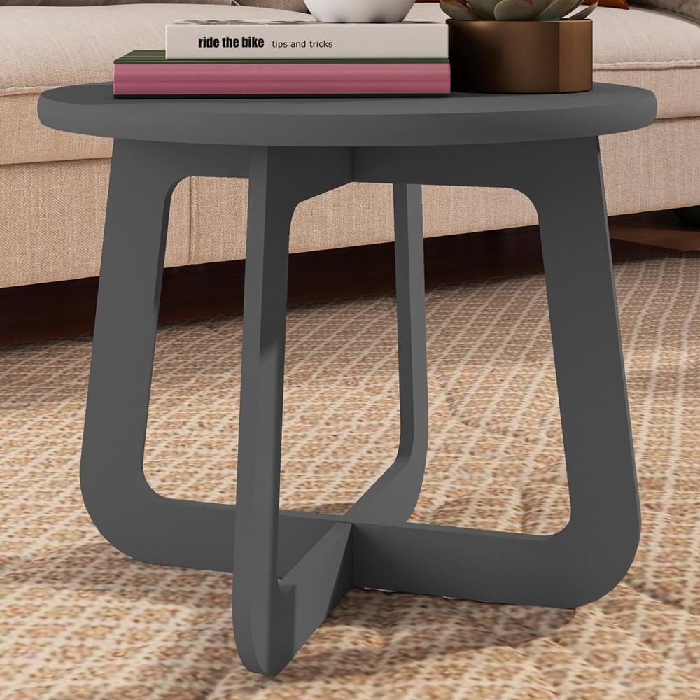 Mesa De Centro Para Sala De Estar 59 Cm 4439 Grafite Arly Grafite - 5