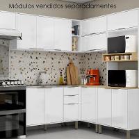 Armario E Balcao Canto 98 Cm Glor Abgl03 Branco Neve Mxm - 6