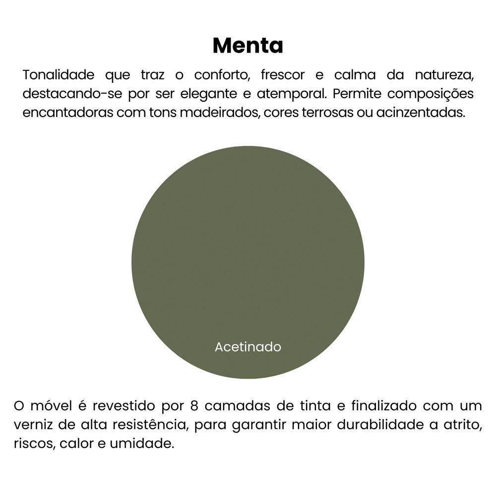 Mesa Apoio Alta Mdf Para Sala De Estar 51 Cm 4696 Menta Arly Menta - 3