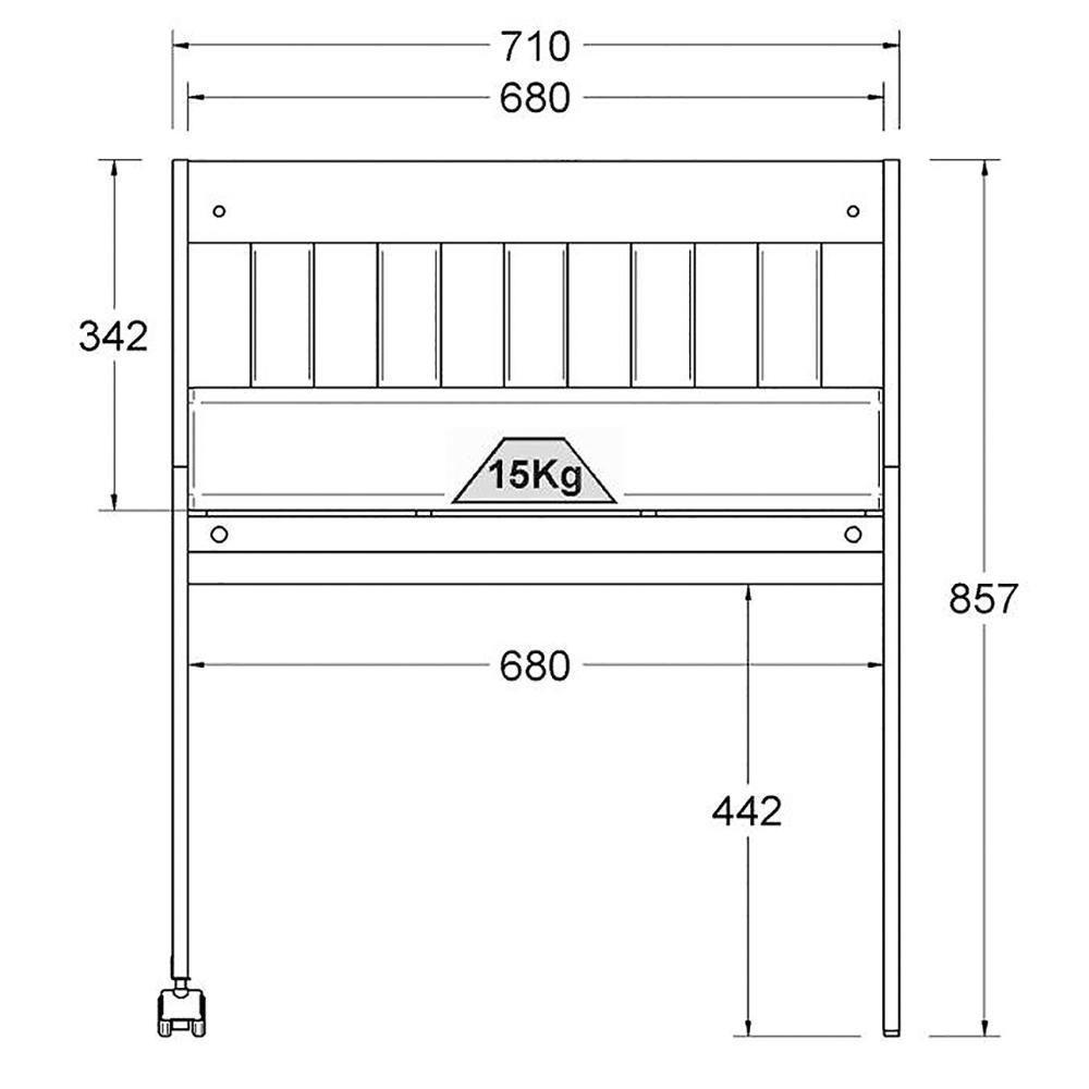 Mini Berço Moises Com Colchao E Rodizios Bbi54 Branco Dtall - 6