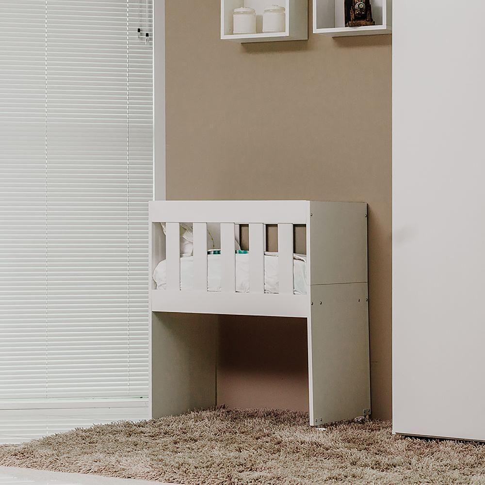 Mini Berço Moises Com Colchao E Rodizios Bbi54 Branco Dtall - 7