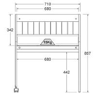 Mini Berço Moises Com Colchao E Rodizios Bbi54 Branco Dtall - 6