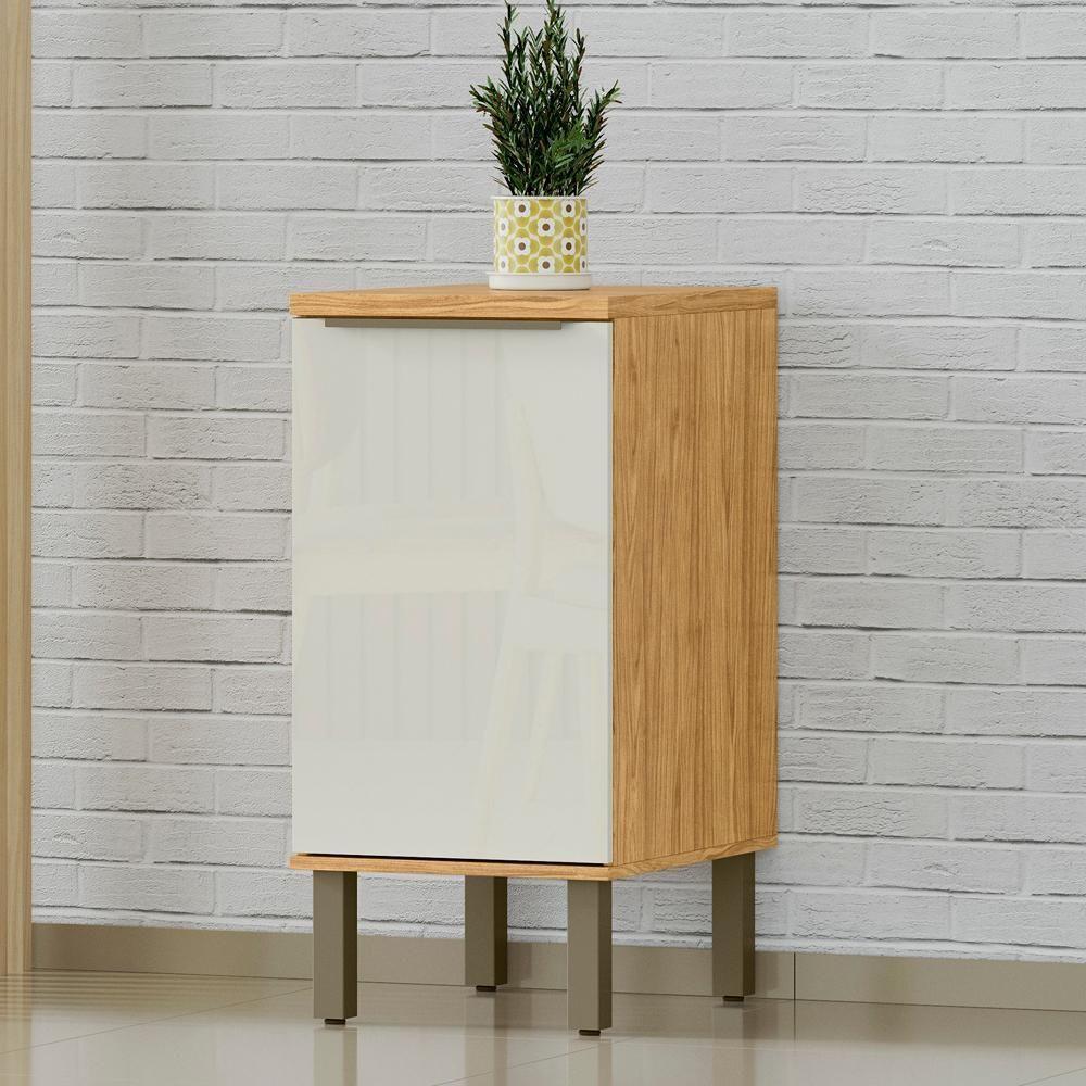 Balcao Com Tampo 40 Cm Mdp 1 Pt Vera Bve02 Marrocos Off White Mxm - 2