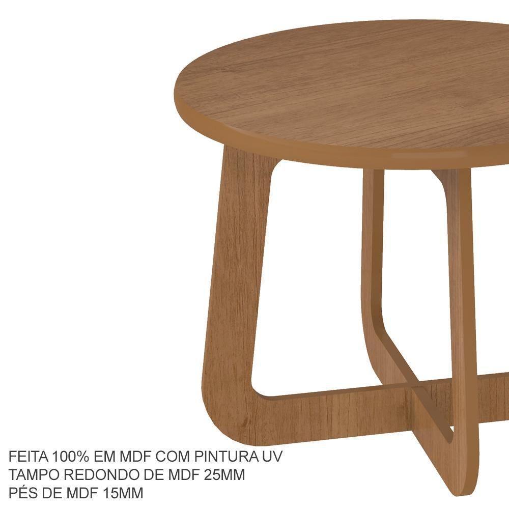 Mesa De Centro Para Sala De Estar 59 Cm 4670 Cinamomo Arly Cinamomo - 6