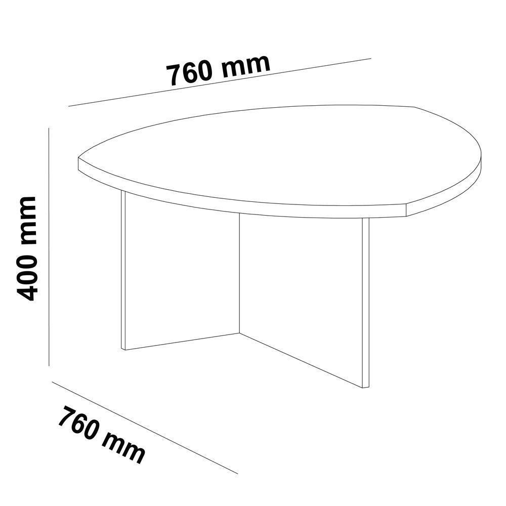 Mesa De Centro Para Sala De Estar 76 Cm 4455 Pinho Arly - 2