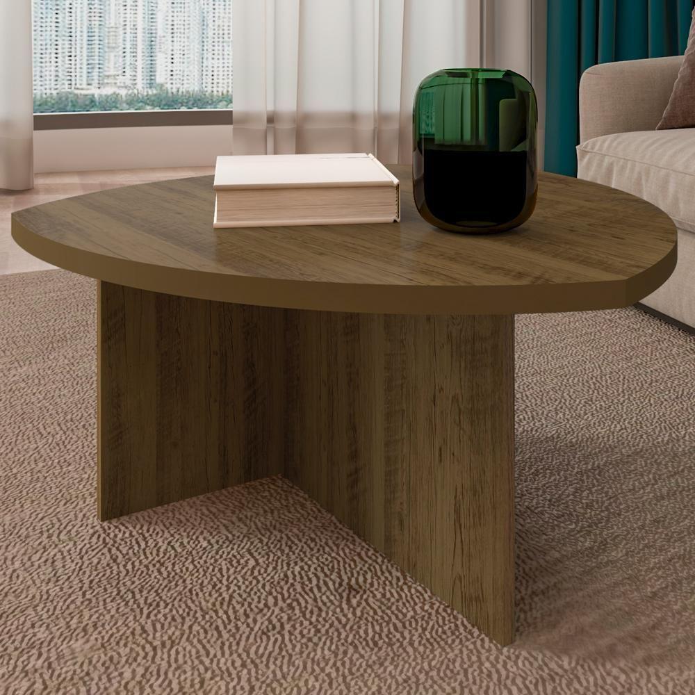 Mesa De Centro Para Sala De Estar 76 Cm 4455 Pinho Arly - 5