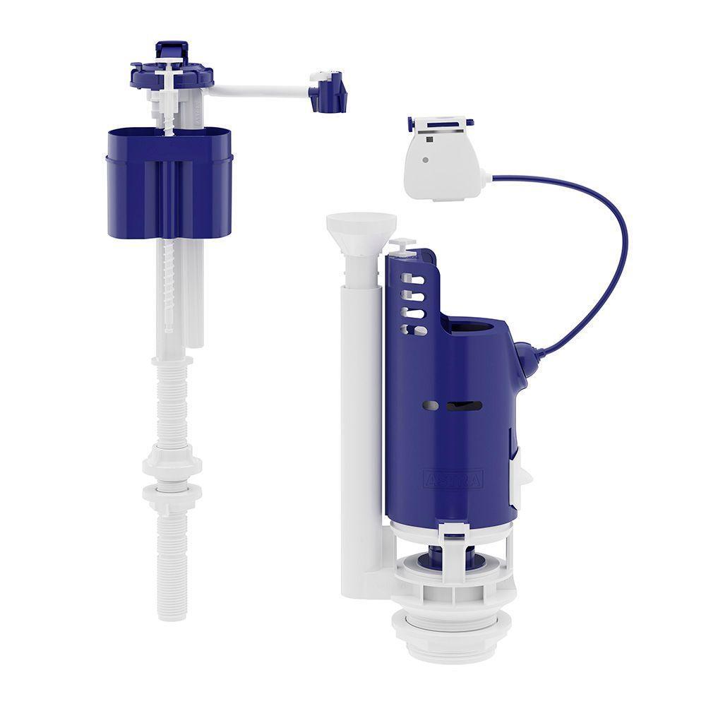 Mecanismo Completo Para Caixas Acopladas Universal Astra Mdu2-rp Acionamento Superior-lateral Duplo Branco - 2