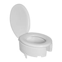 Assento Sanitário Elevado Astra Tae13t-k Com Tampa E Trava 16,5cm Almofadado Branco - 2
