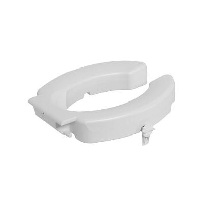 Assento Sanitário Elevado Astra Tae7t Sem Tampa Com Trava 7,5cm Anatômico Branco