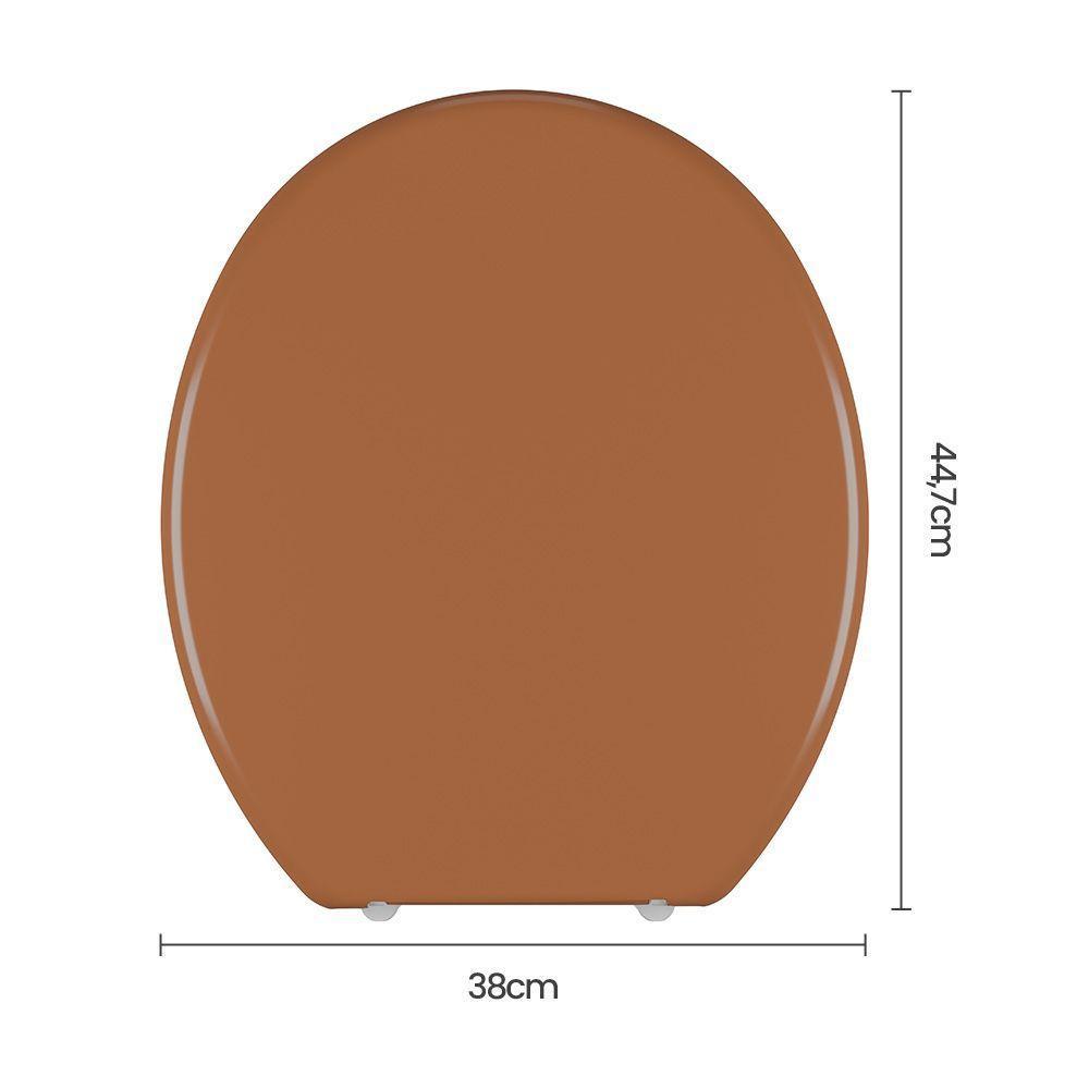 Assento Sanitário Plástico Astra Tpj-as Anatômico Caramelo - 6