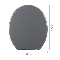 Assento Sanitário Plástico Astra Tpj-as Anatômico Cinza - 6