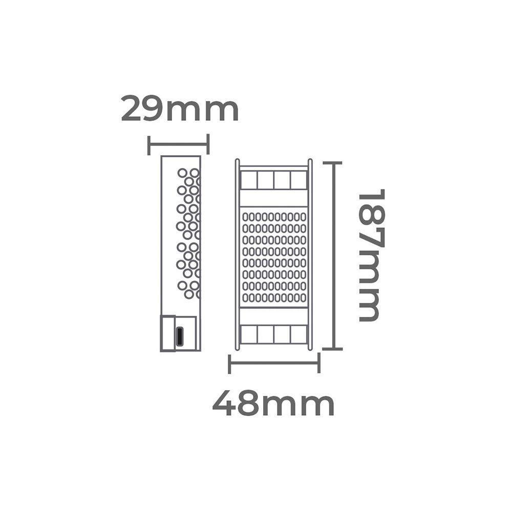 Fonte De Alimentação Chaveada Nordecor Dimerizável 12v 5a - 60w 220v Unica 7082 - 2