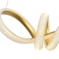 Lustre Pendente Skylight Strip 3317 Dourado Led Bivolt Dourado - 2