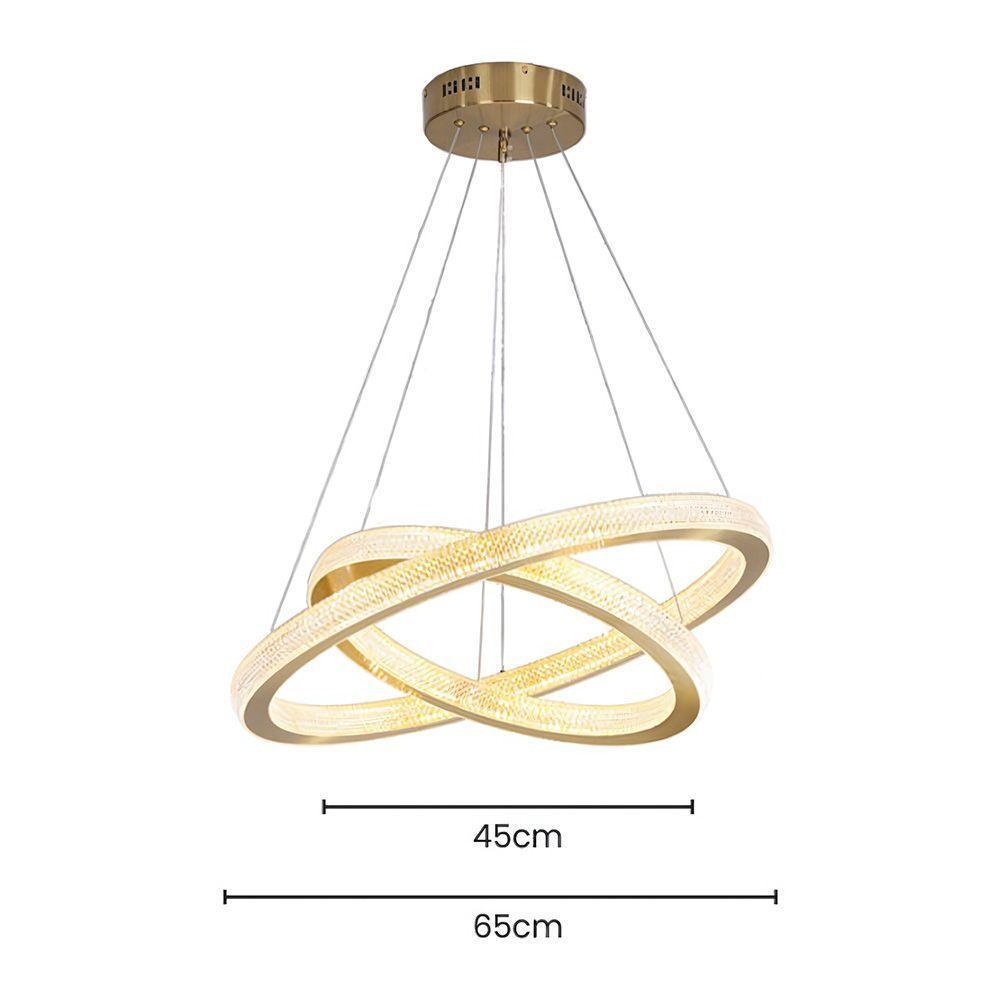 Lustre Pendente Skylight Saturno Dourado 3056 Led Bivolt Dourado - 4