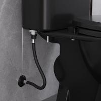 Engate Flexível De Pvc Censi Com 40cm Preto Fosco - 2