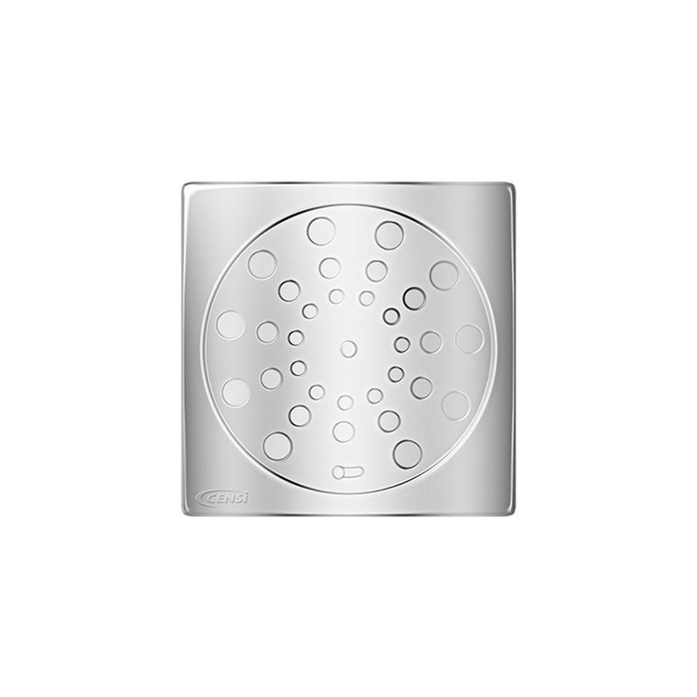 Grelha Ralo De Aço Inox Quadrada 100mm Com Fecho Censi - 1