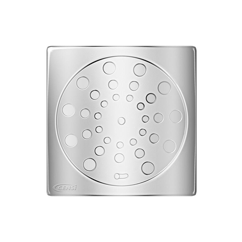 Grelha Ralo De Aço Inox Quadrada 150mm Com Fecho Censi - 1