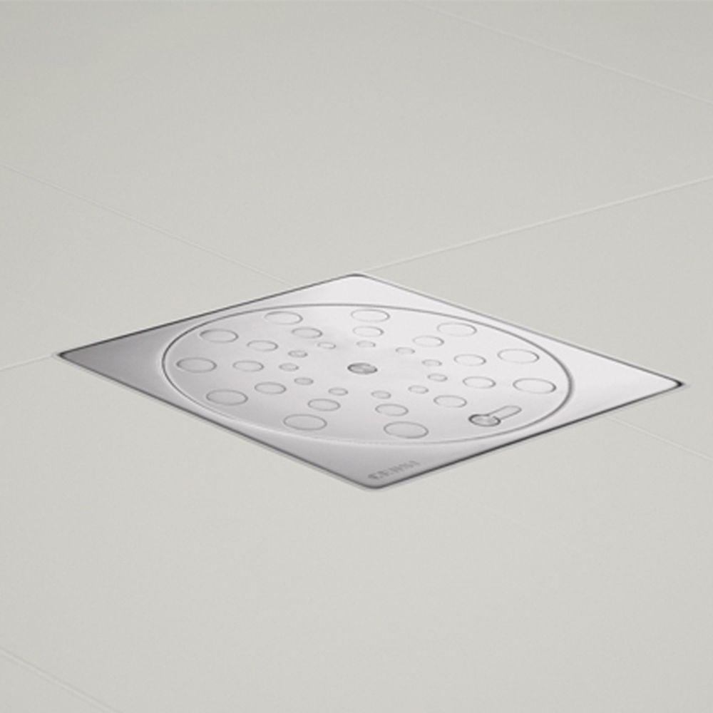 Grelha Ralo De Aço Inox Quadrada 150mm Com Fecho Censi - 2