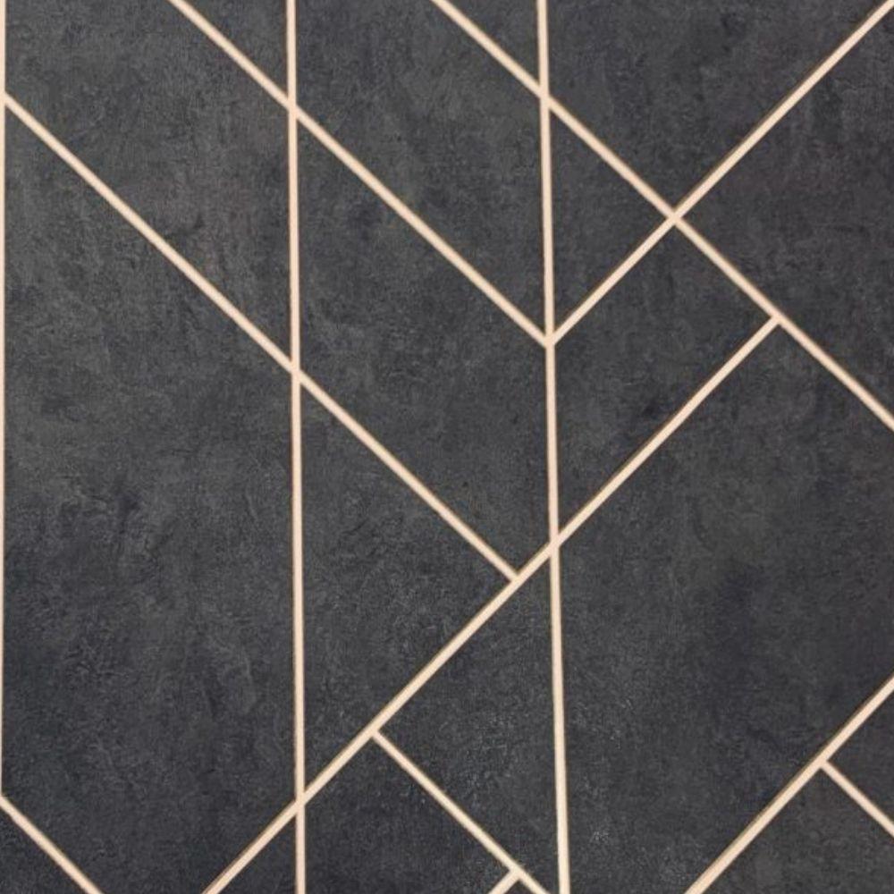 Papel De Parede Santorini Geométrico Cinza Sn86 - 1