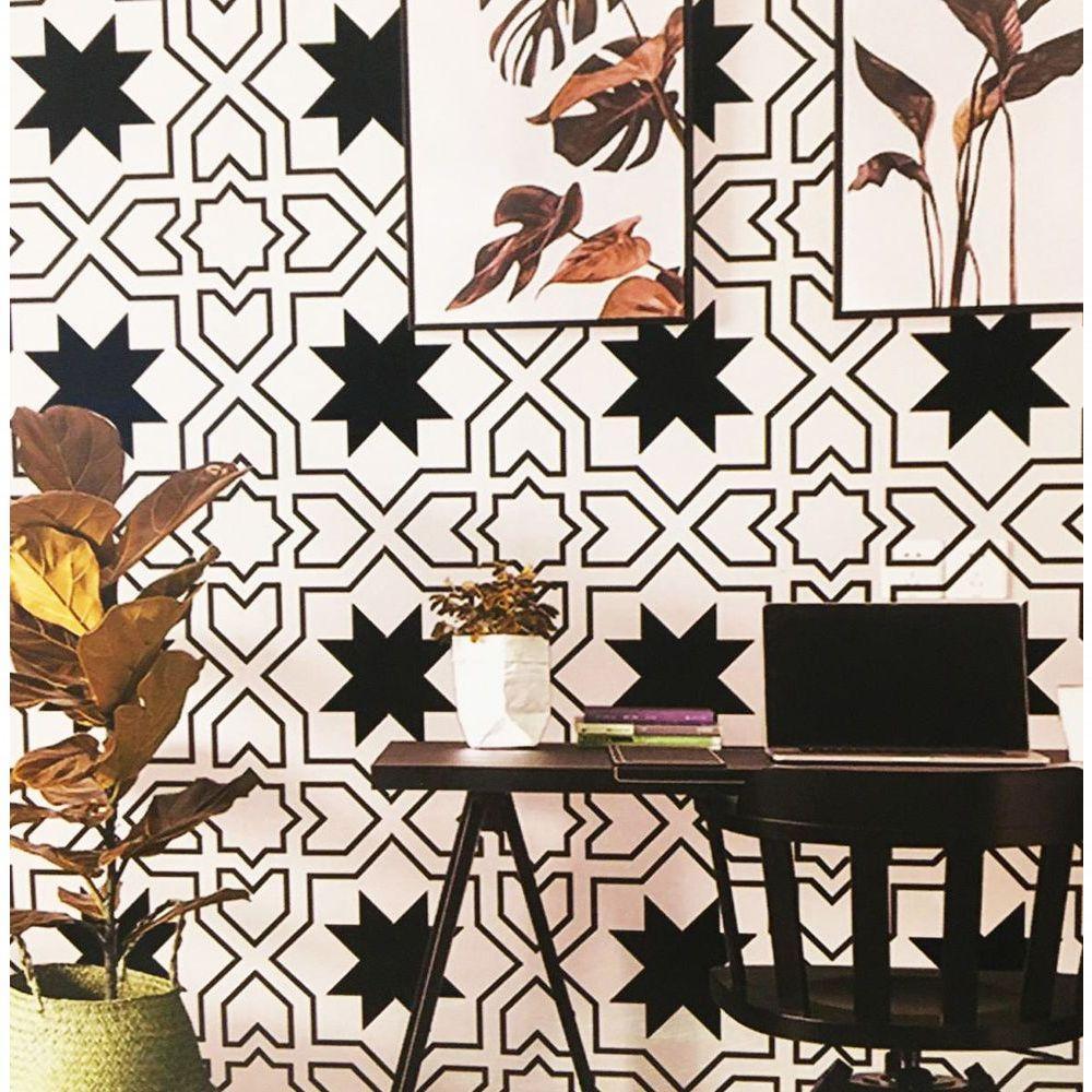 Papel De Parede Line Art Geometria Mt779009 - Rolo 10m X 0,53m - 2