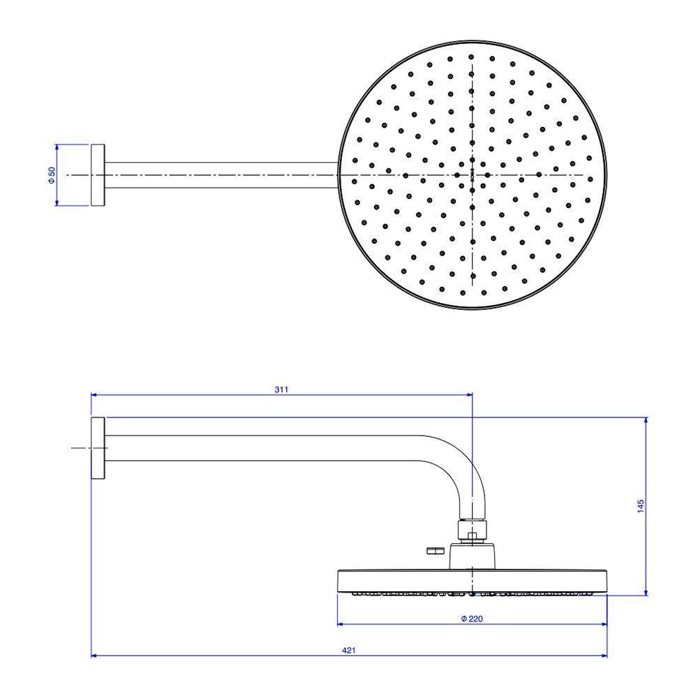 Chuveiro Deca Flex Max 2085.bl.std.mt De Parede Black Matte - 4