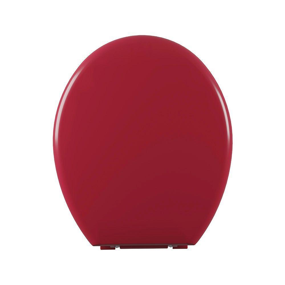 Assento Sanitário Plástico Astra Tpk-as Almofadado Bordô - 4