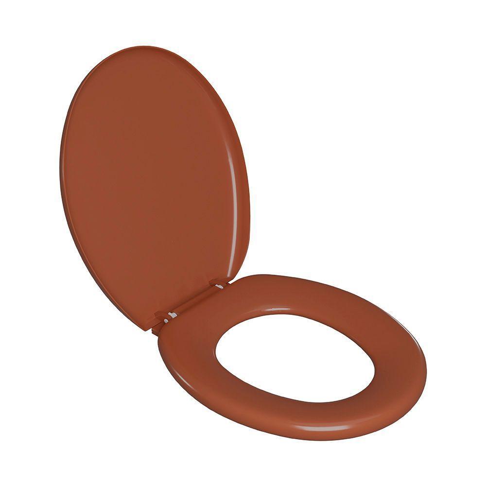 Assento Sanitário Plástico Astra Tpk-as Almofadado Caramelo - 2