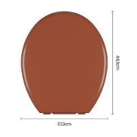 Assento Sanitário Plástico Astra Tpk-as Almofadado Caramelo - 6