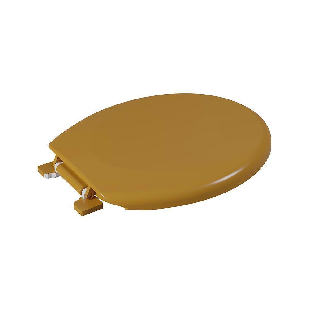 Assento Sanitário Plástico Astra Tar-as Almofadado Reforçado Caramelo - 1