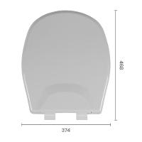 Assento Sanitário Plástico Astra Tas-sc Soft Close Gelo - 6