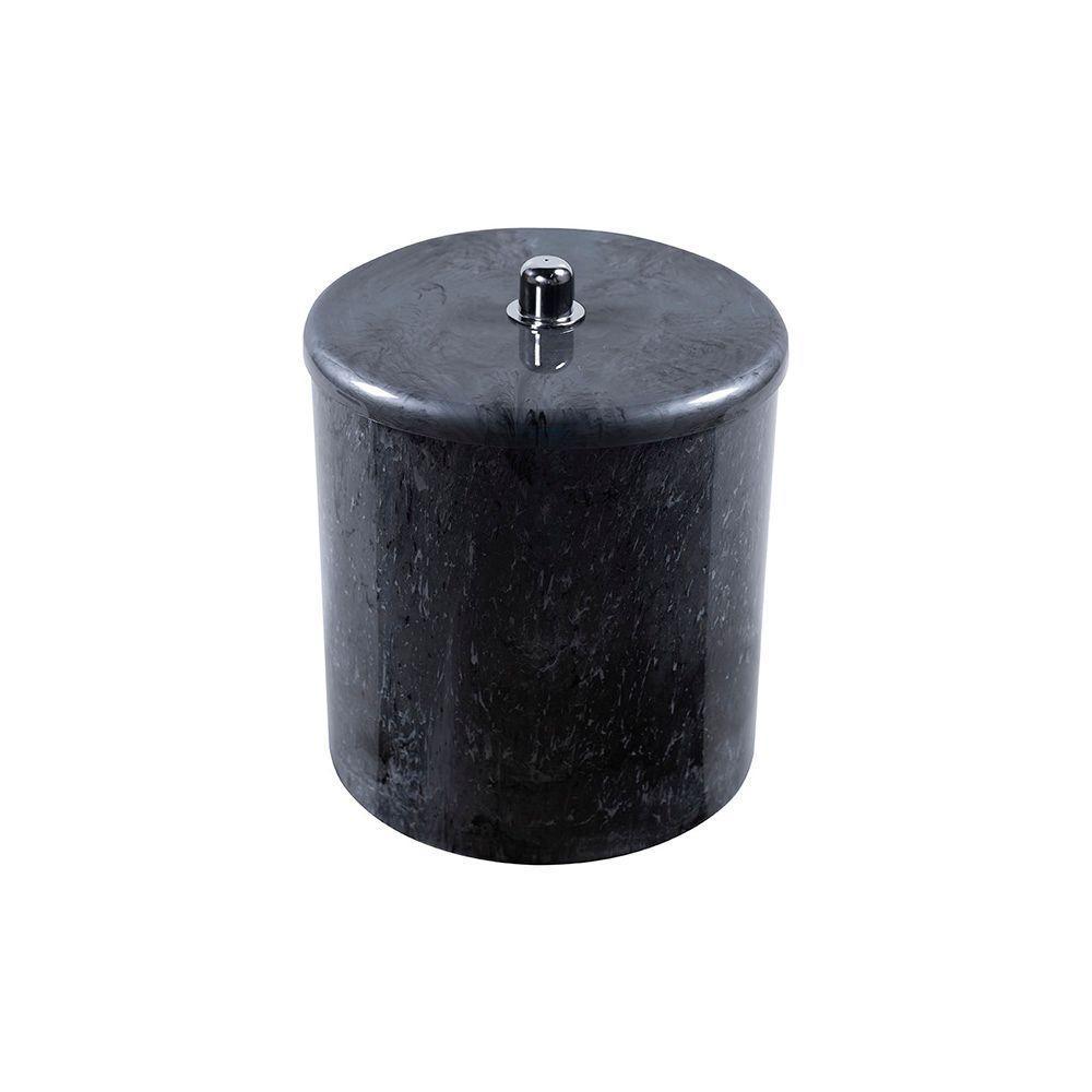 Lixeira Astra Ct4m 6l Redonda Cinza - 1