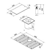 Cuba Docol Bistrô 70x40 90021166016 Inox Escovado Com Acessórios E Lixeira - 5