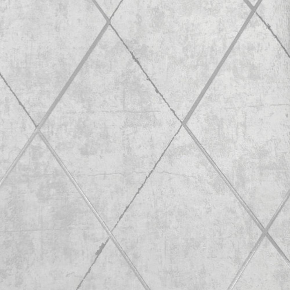 Papel De Parede Santorini Geométrico Cinza Sn131 - 1