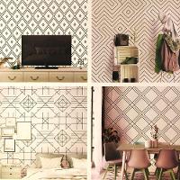 Papel De Parede Line Art Geometria Mt779008 - Rolo 10m X 0,53m - 1